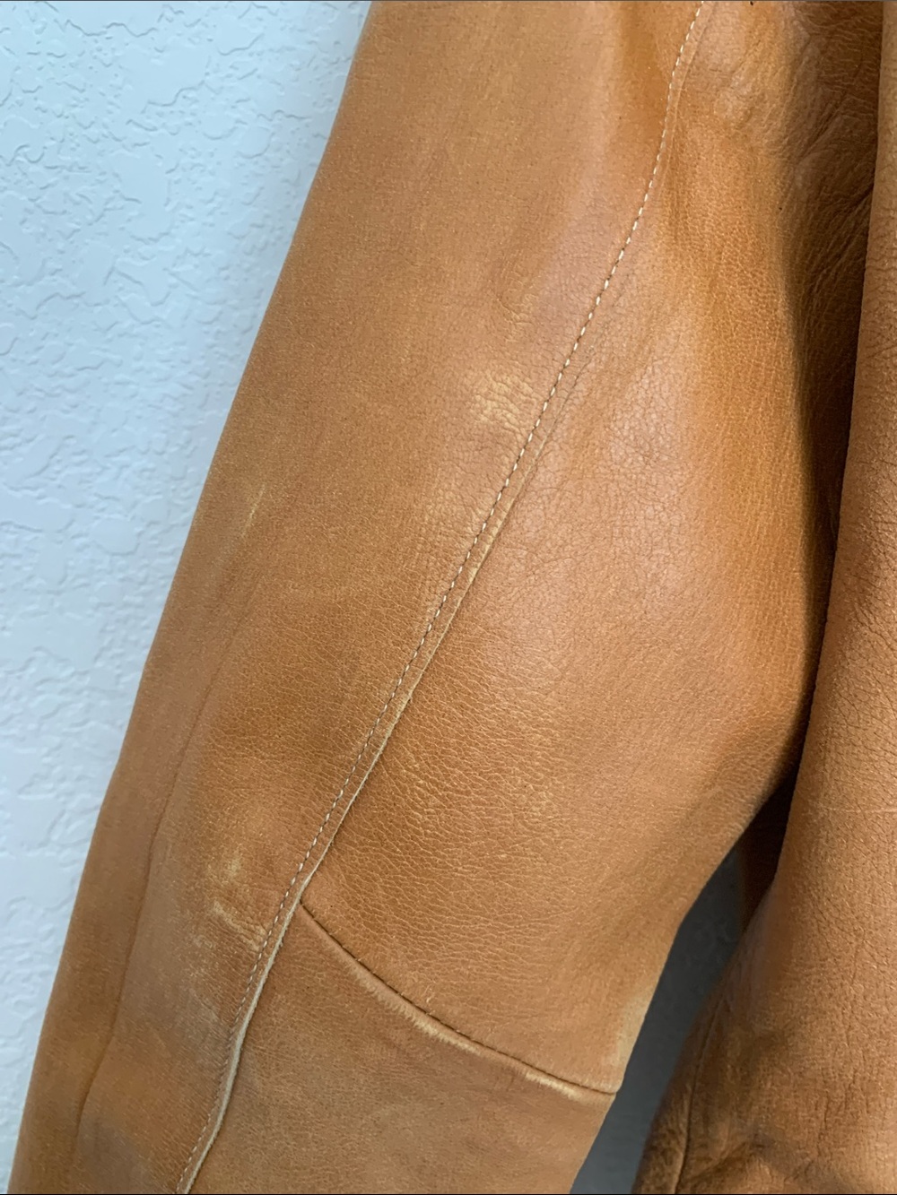 Vintage Messino Tailored Tan Leather Jacket - Picture 6 of 8